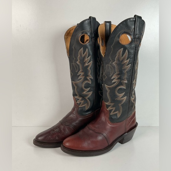 Shepler’s Tall Buckaroo Cowboy Boots 9 D Oil Resistant Work Sole
